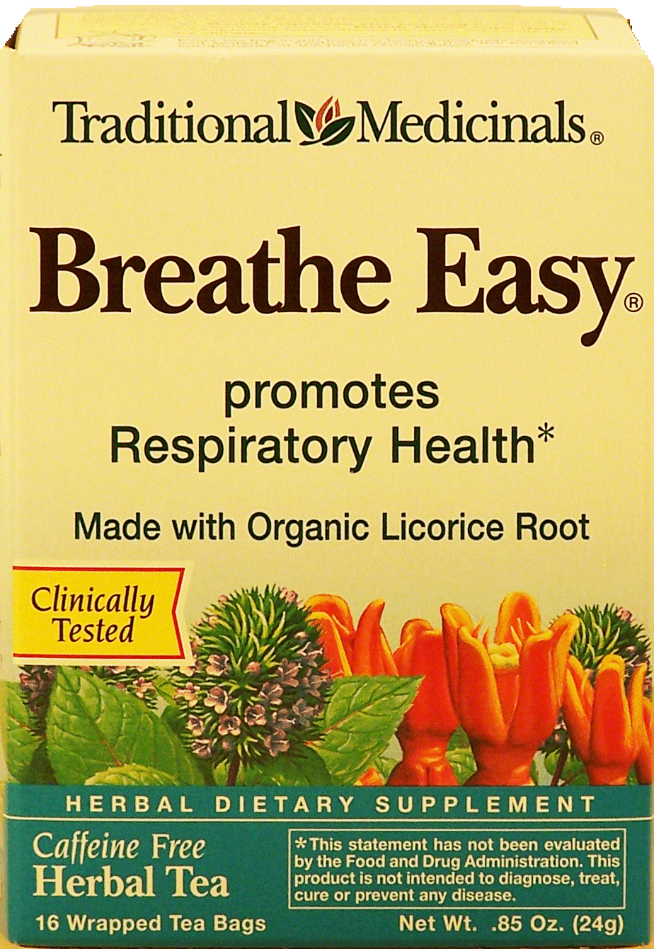 Traditional Medicinals Breathe Easy herbal tea promotes respiratory health, 16-bags Full-Size Picture